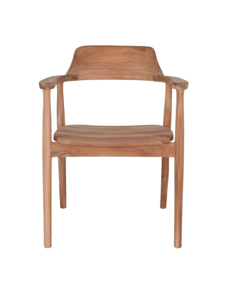 Silla con Brazos SAGGI, Teca Natural