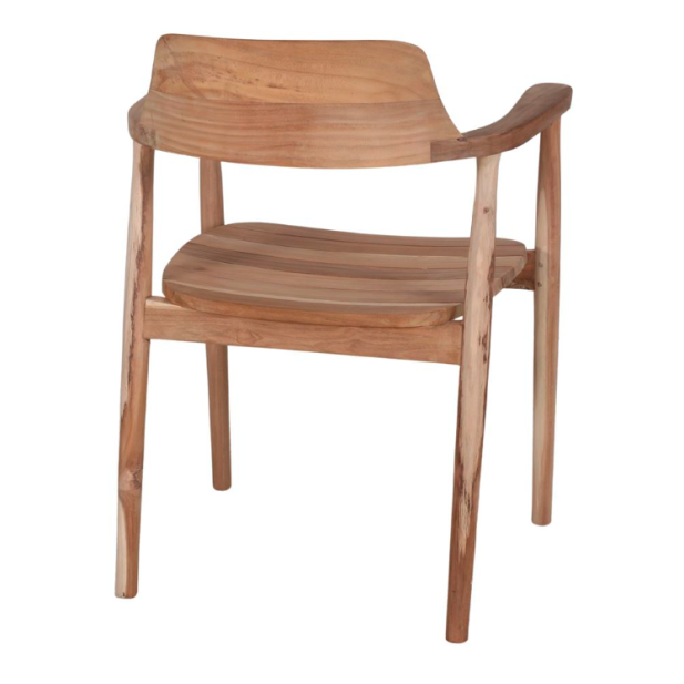 Silla con Brazos SAGGI, Teca Natural