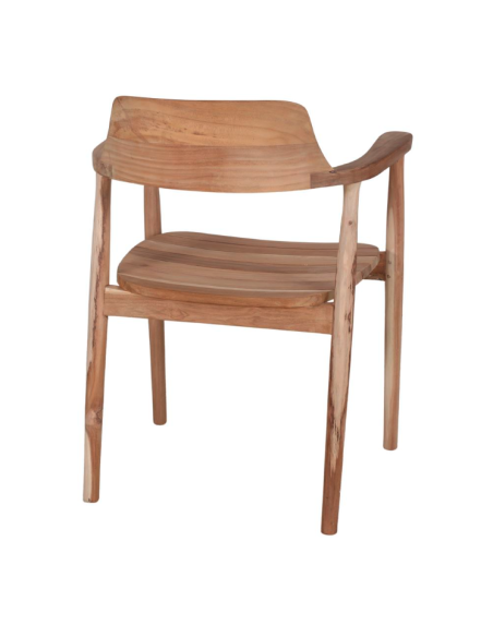 Silla con Brazos SAGGI, Teca Natural