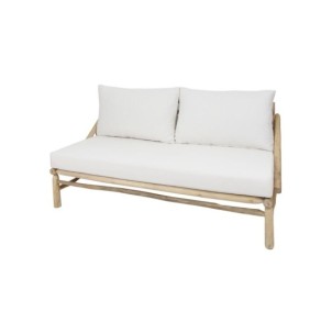 Banco Samos De Madera Maciza Tropical Natural 3 Plazas