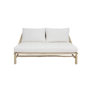 Banco Samos De Madera Maciza Tropical Natural 3 Plazas 2