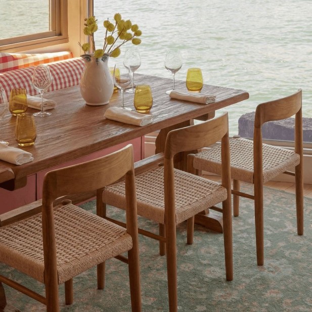 Silla Odense De Madera Maciza De Olmo...