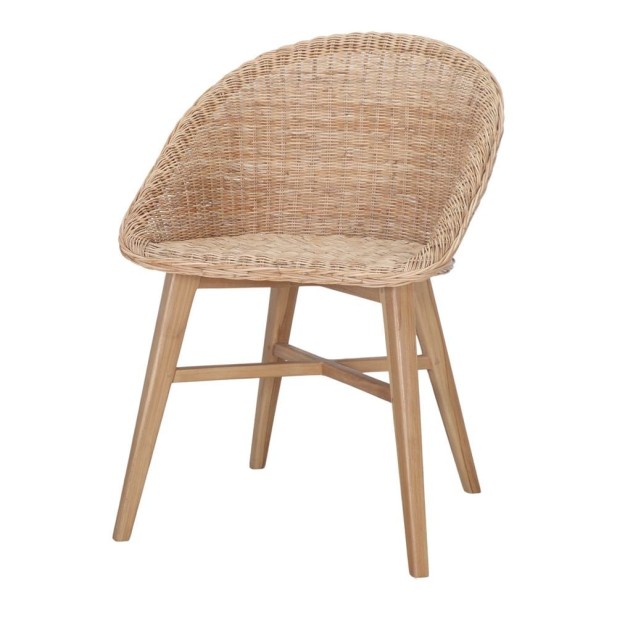 Silla Tavira De Madera Maciza De Teka...