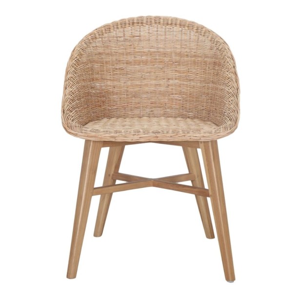 Silla Tavira De Madera Maciza De Teka...