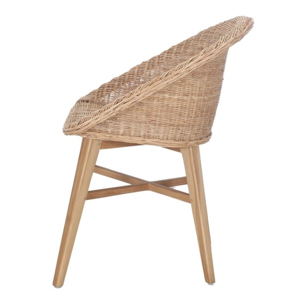 Silla Tavira De Madera Maciza De Teka...