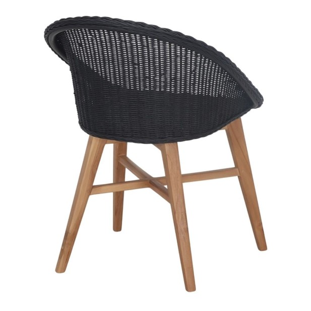 Silla Tavira De Madera Maciza De Teka...