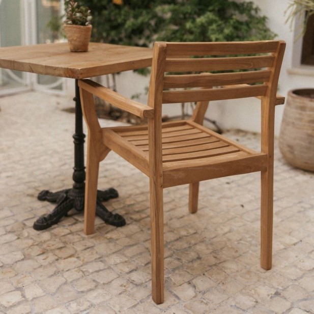 Silla Marsella Madera Teka Natural