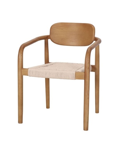 Silla Bali Madera Tropical Fibra Natural