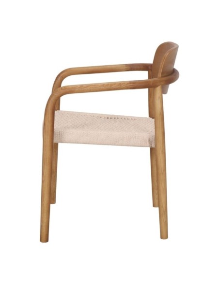 Silla Bali Madera Tropical Fibra Natural