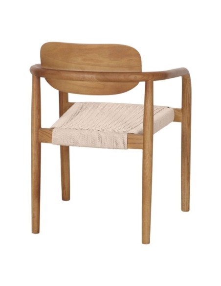 Silla Bali Madera Tropical Fibra Natural