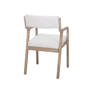 Silla Praga Madera Tapizada Nórdica Beige 2