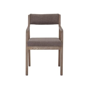 Silla Praga Madera Tapizada Nórdica Marrón 2