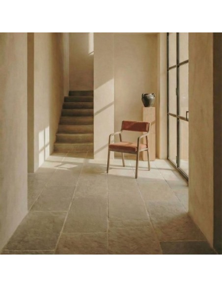 Silla Praga Madera Tapizada Nórdica Toffee