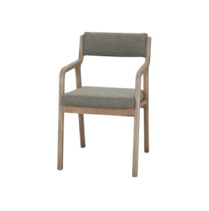 Silla Praga Madera Tapizada Nórdica Verde Oliva