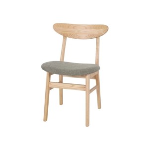 Silla Viena Madera Tapizada Elegante Verde Oliva