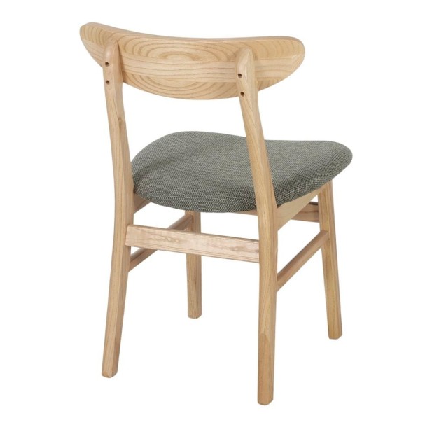 Silla Viena Madera Tapizada Elegante...