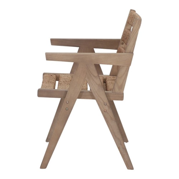 Silla Zurich Madera Olmo Tapizada