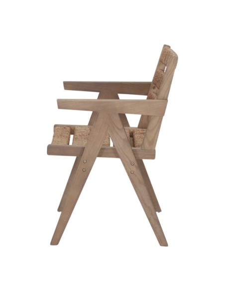 Silla Zurich Madera Olmo Tapizada