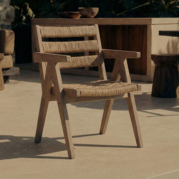 Silla Zurich Madera Olmo Tapizada