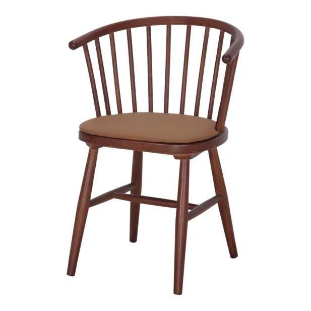 Silla Copenhague Madera Olmo Brazos