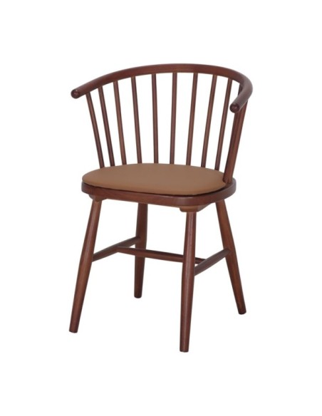 Silla Copenhague Madera Olmo Brazos