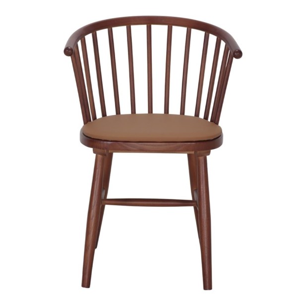 Silla Copenhague Madera Olmo Brazos