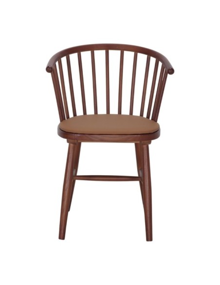 Silla Copenhague Madera Olmo Brazos