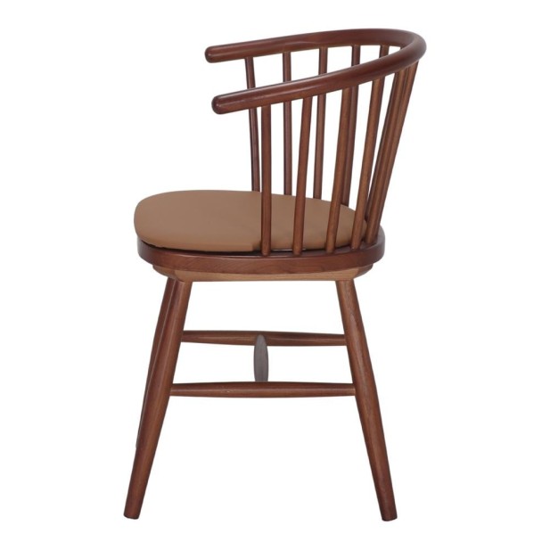 Silla Copenhague Madera Olmo Brazos