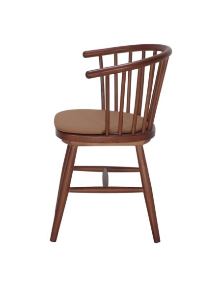 Silla Copenhague Madera Olmo Brazos