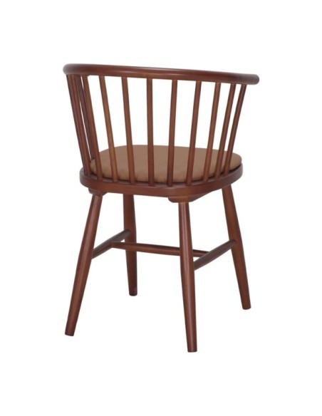 Silla Copenhague Madera Olmo Brazos
