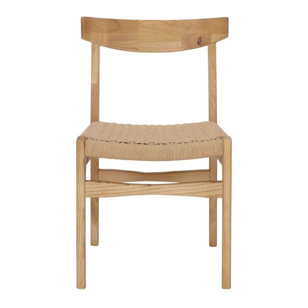 Silla Nantes Madera Olmo Cuerda Natural