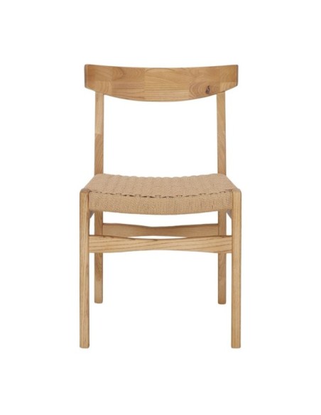 Silla Nantes Madera Olmo Cuerda Natural
