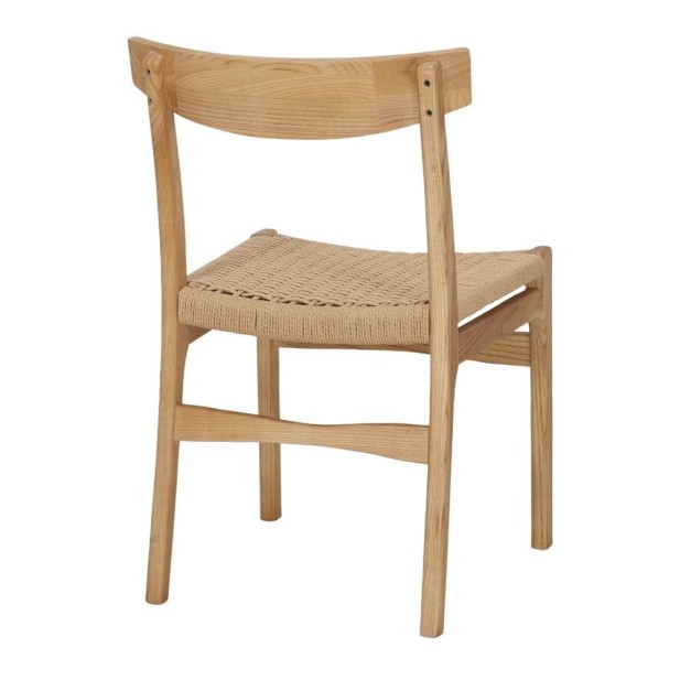 Silla Nantes Madera Olmo Cuerda Natural