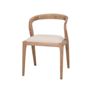 Silla Verona Madera Teka Tapizada