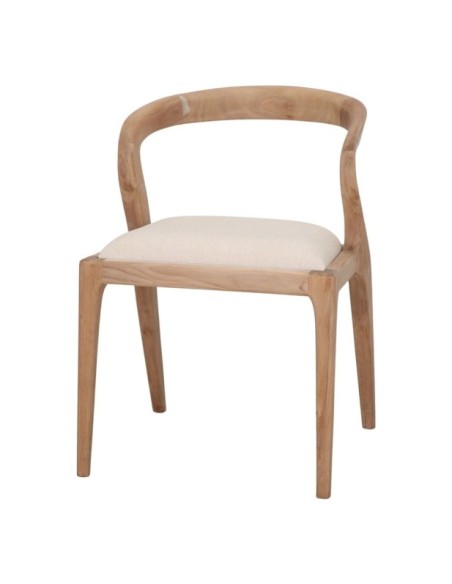 Silla Verona Madera Teka Tapizada