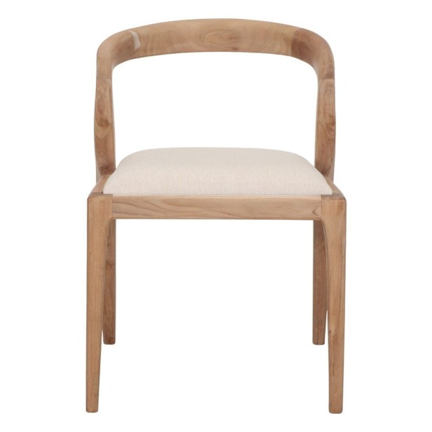 Silla Verona Madera Teka Tapizada