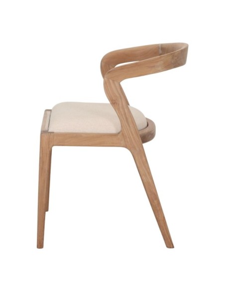 Silla Verona Madera Teka Tapizada