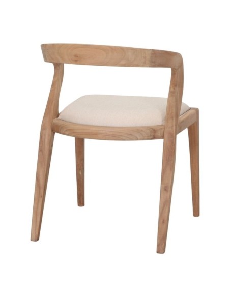 Silla Verona Madera Teka Tapizada