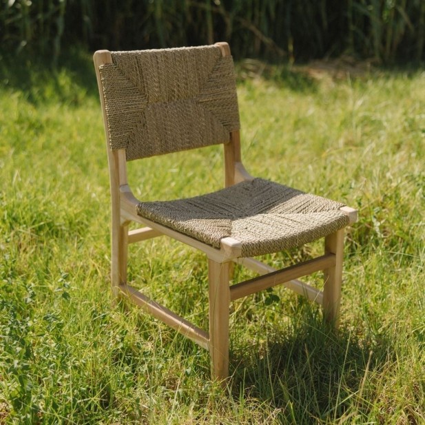 Silla Siena Madera Teka Mediterránea