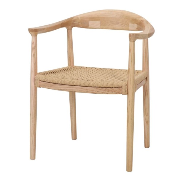 Silla Estocolmo Madera Olmo Cuerda