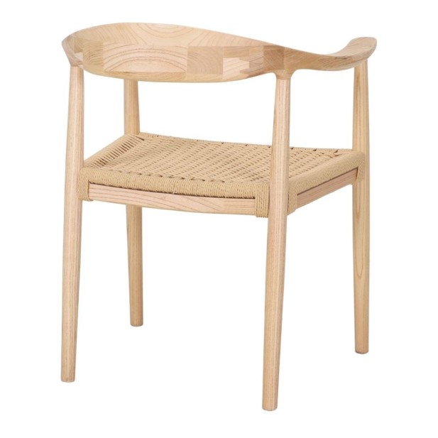 Silla Estocolmo Madera Olmo Cuerda