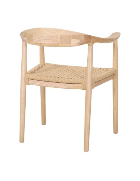 Silla Estocolmo Madera Olmo Cuerda