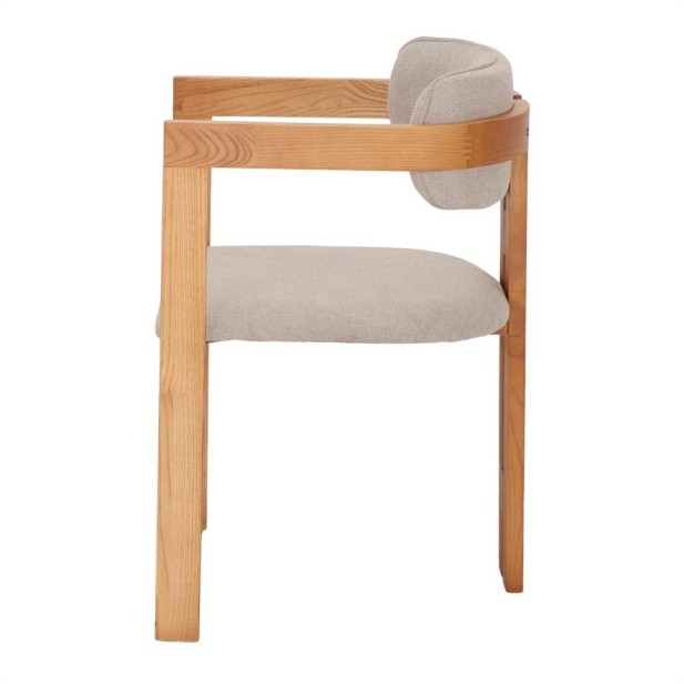 Silla Florencia Madera Olmo Tapizada...