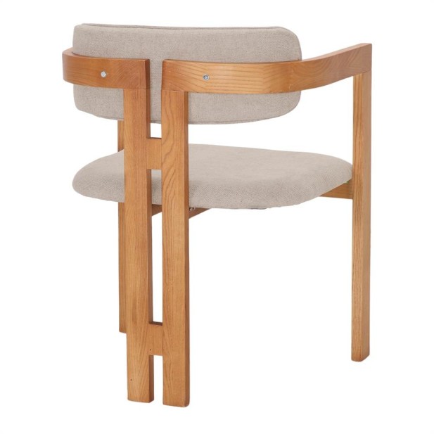 Silla Florencia Madera Olmo Tapizada...