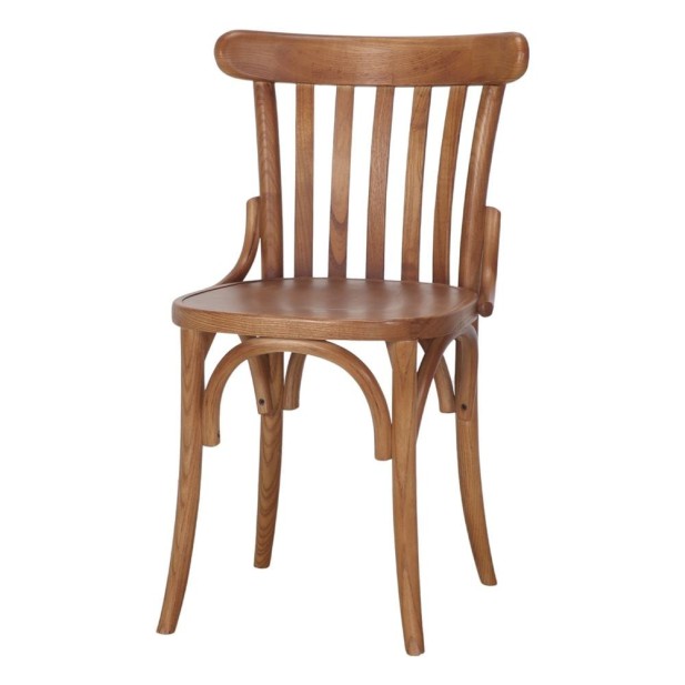 Silla Venecia Madera Olmo Curvada Nogal