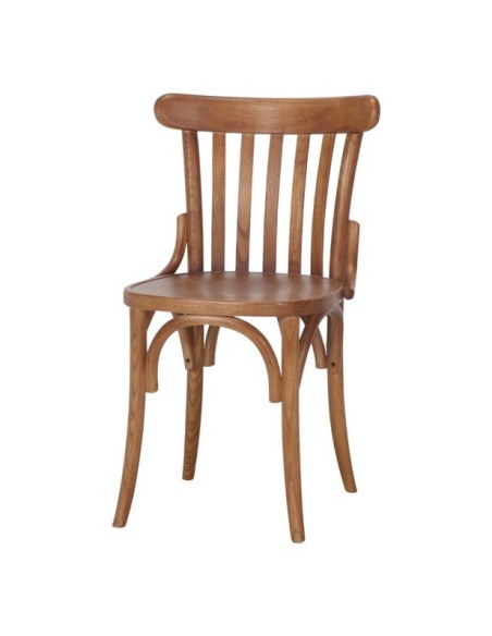 Silla Venecia Madera Olmo Curvada Nogal