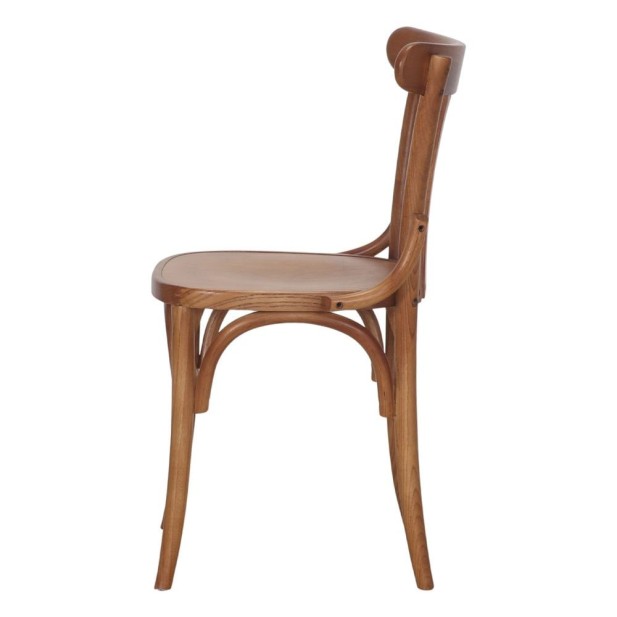Silla Venecia Madera Olmo Curvada Nogal