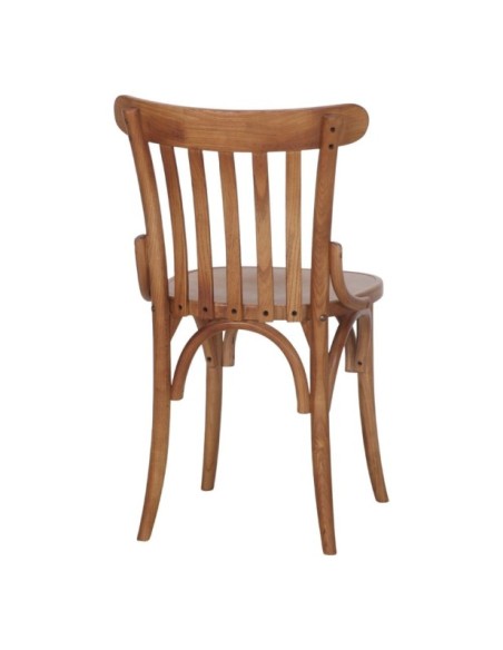 Silla Venecia Madera Olmo Curvada Nogal