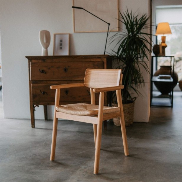 Silla Java Madera Tropical Natural