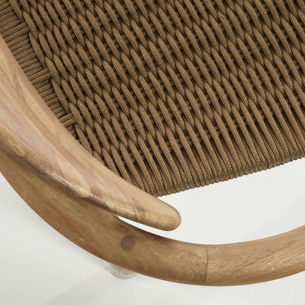 Silla NINA, Acacia Natural / Cuerda Natural - Kave Home. Vackart